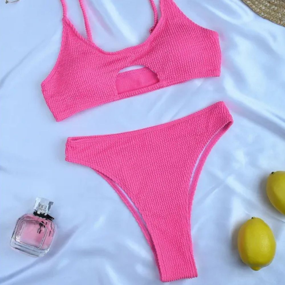 Celine | Women’s High Waist Split Bikini Set