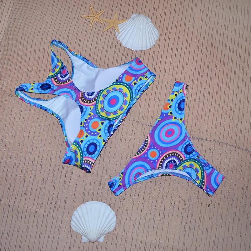 Chloe | High Neck Brazilian Bikini Set