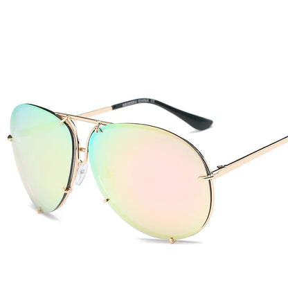 Big Frame Color Film Sunglasses