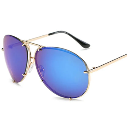 Big Frame Color Film Sunglasses