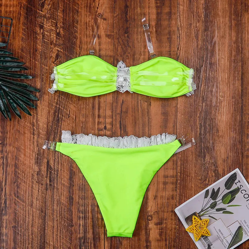 Brooklyn | Women’s Lace Split Bikini Swimsuit