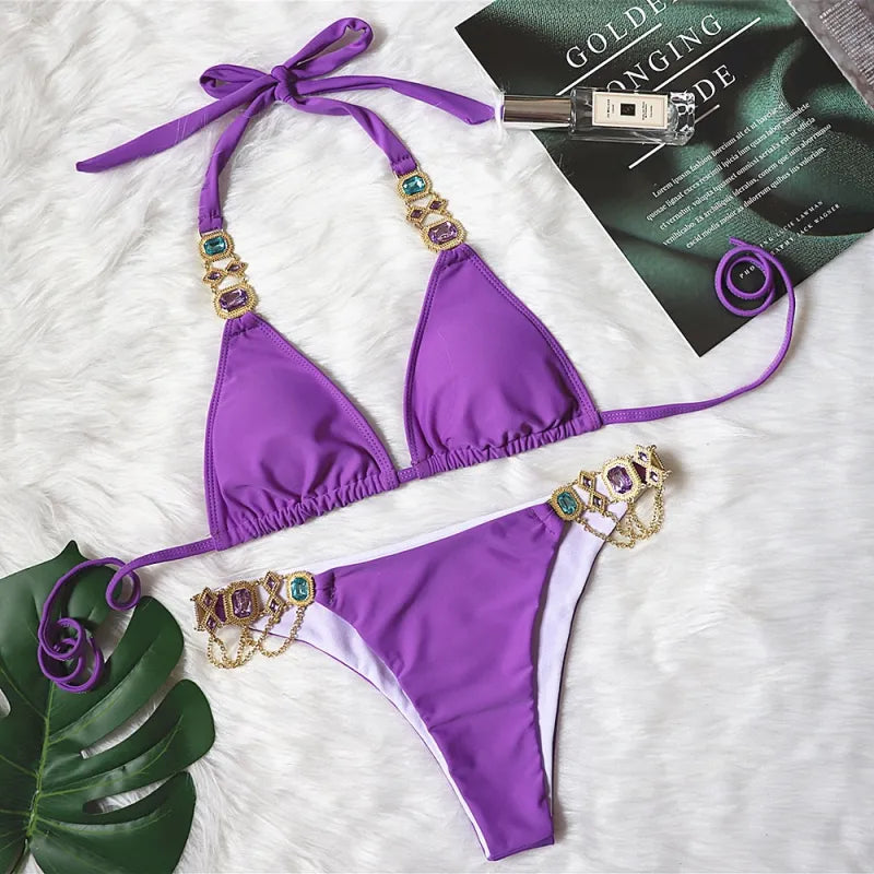 Ayla | Women’s Rhinestone Bikini Swimwear
