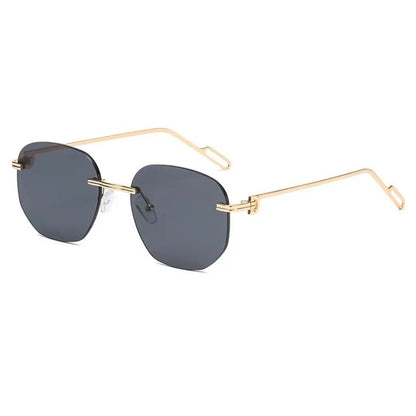 Small Frame Trimming Sunglasses For Women