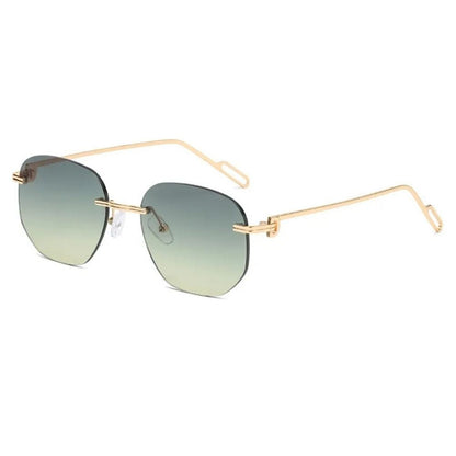 Small Frame Trimming Sunglasses For Women