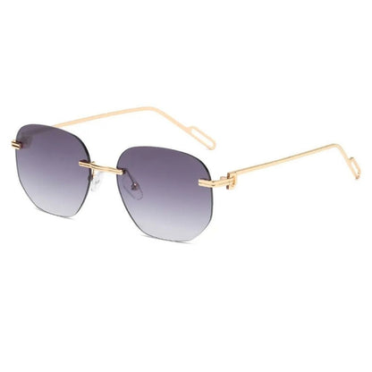 Small Frame Trimming Sunglasses For Women