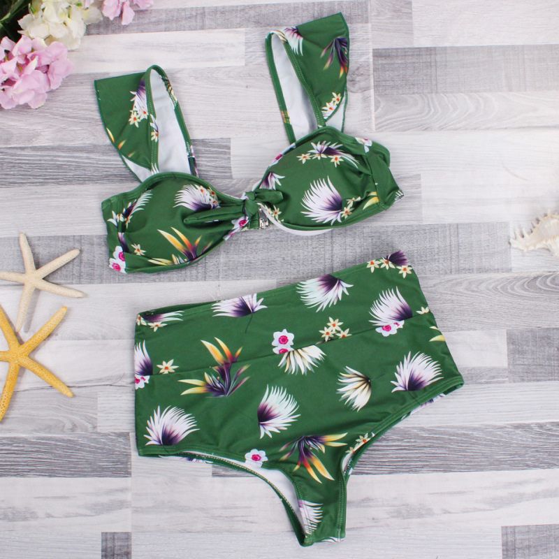 Paloma | High-Waisted Two-Part Print Bikini