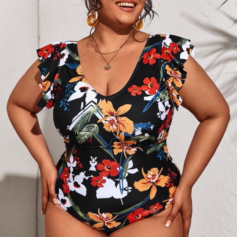 Eve | V-neck Bikini High-Waisted One-Piece Conservative Backless