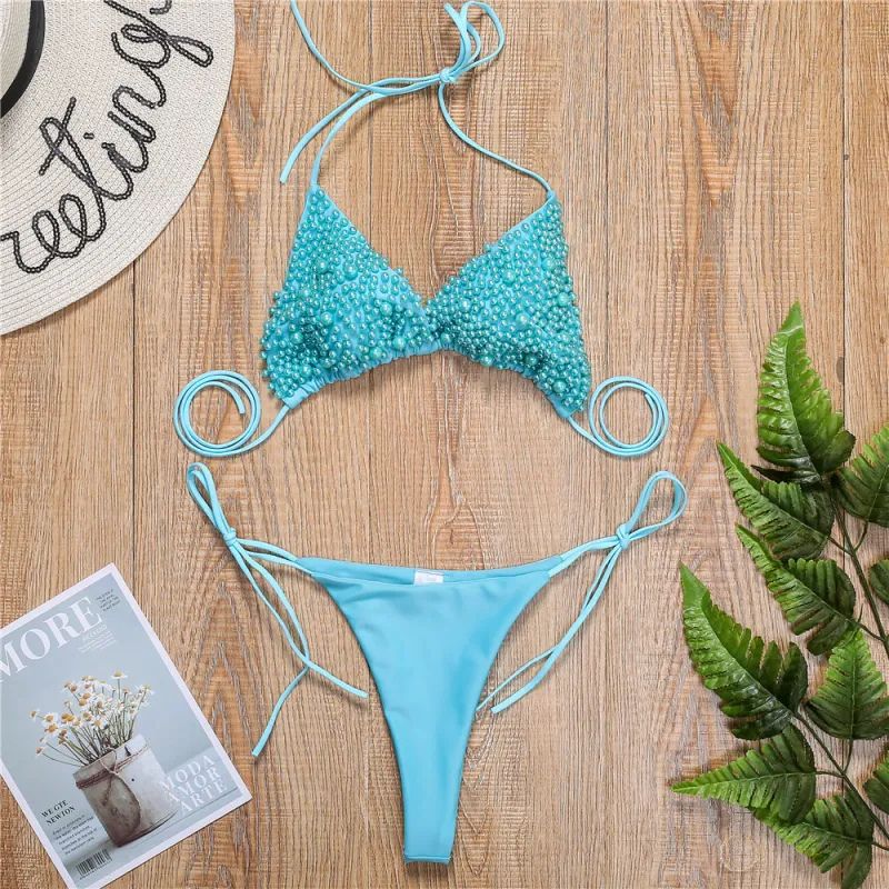 Erkyah | Halter Mini Bikini Swimsuit