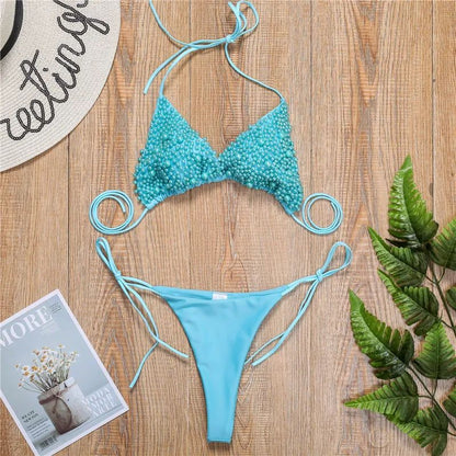 Erkyah | Halter Mini Bikini Swimsuit