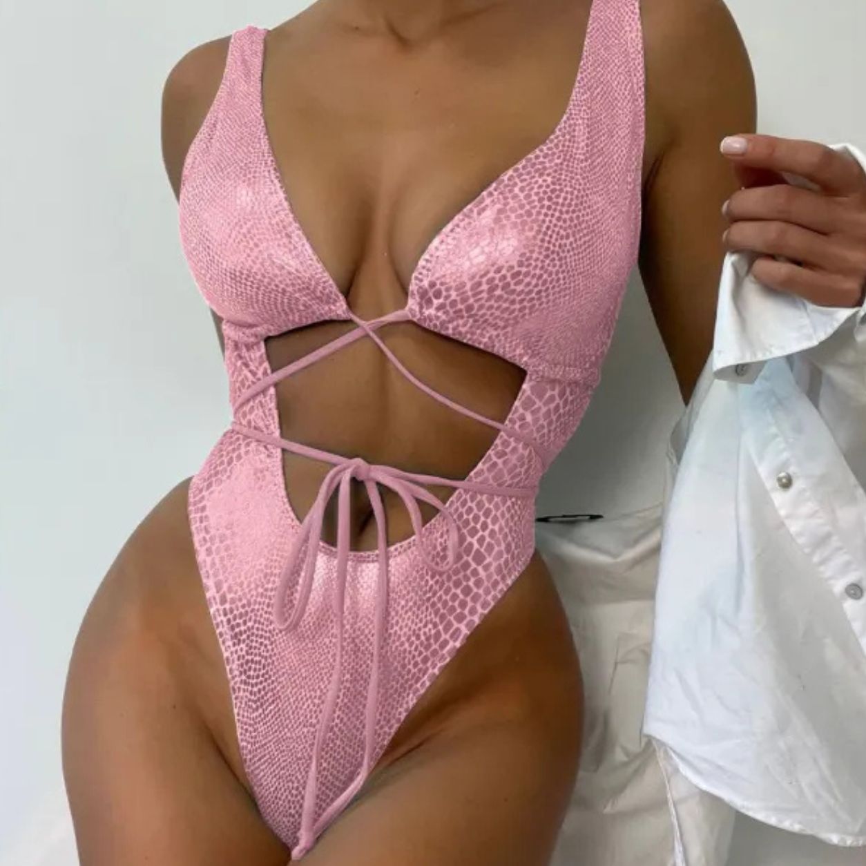 Sienna | Cut-Out Plunge One-Piece Swimsuit