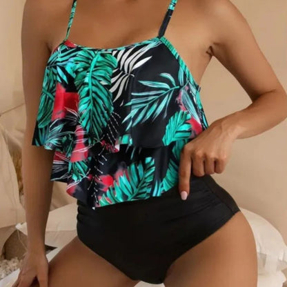 Stella | Women’s High-Waist Split Tankini Swimsuit