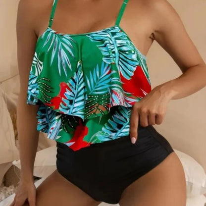 Stella | Women’s High-Waist Split Tankini Swimsuit