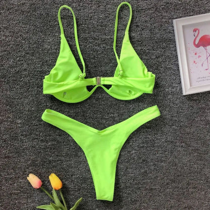 Serena | Summer Neon Bikini Swimwear Set